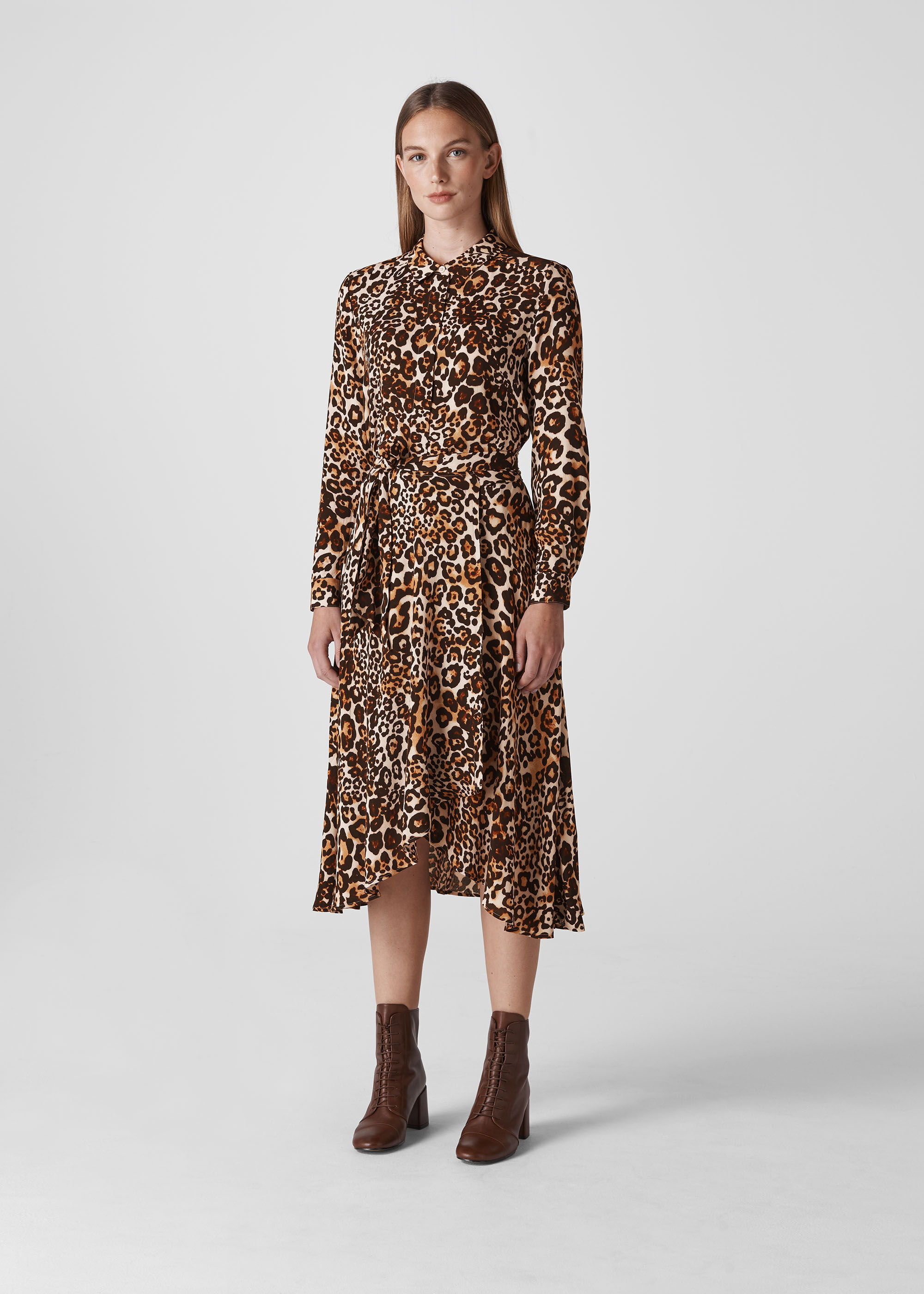 Leopard Print Animal Print Esme Dress | WHISTLES | Whistles